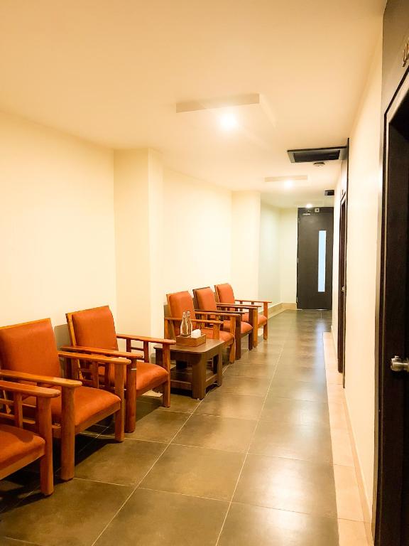 Posezení v ubytování Shree Residency