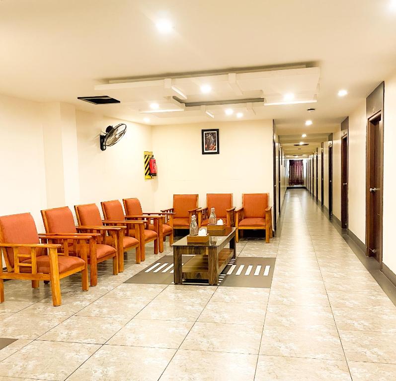 Posezení v ubytování Shree Residency