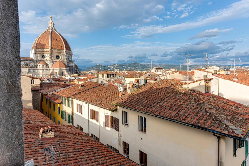 vista para os telhados da cidade em Casa Pantanella a Palazzo Vecchio em Florença