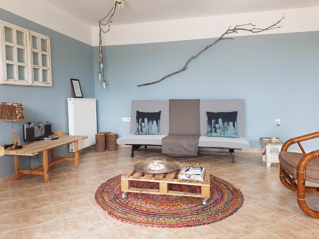 Posezení v ubytování B&B Hestia's Hideaway