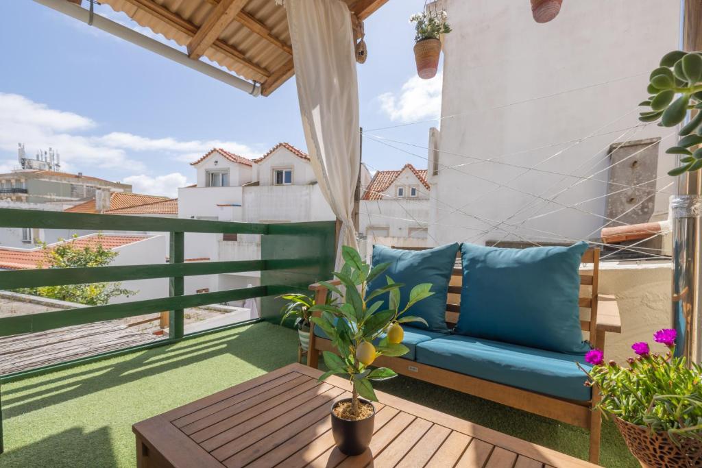 Balkón nebo terasa v ubytování Pillows Peniche B&B
