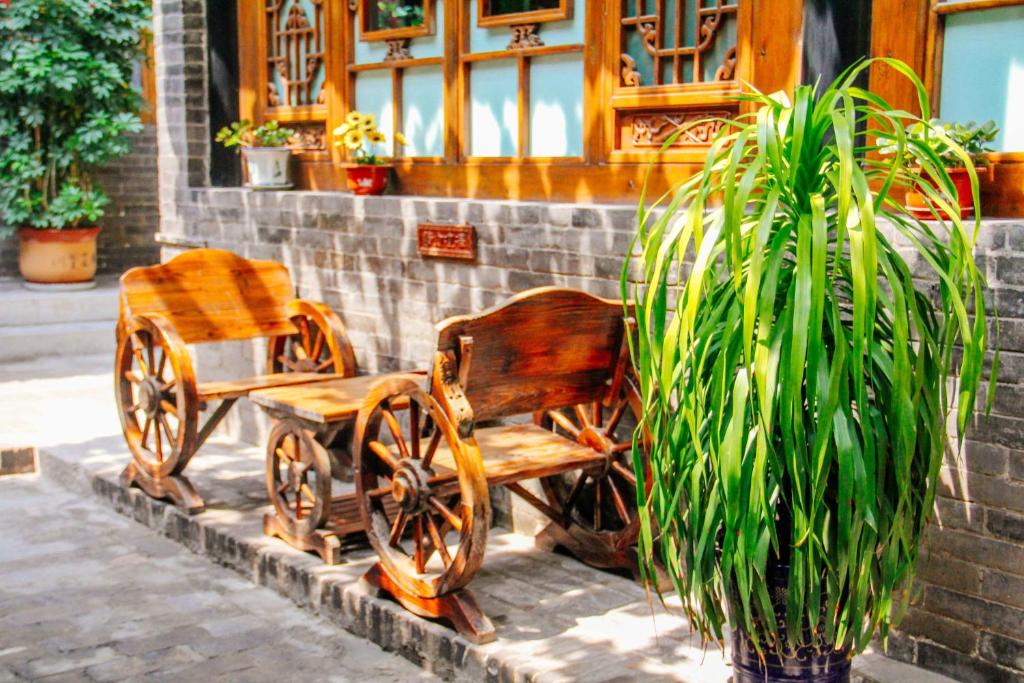 Zahrada ubytování Pingyao Baichanghong Inn