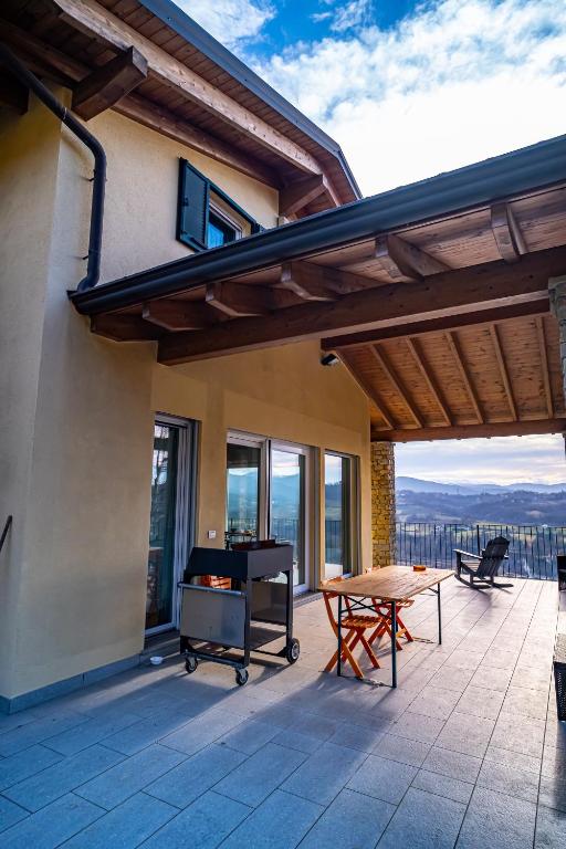 Balkón nebo terasa v ubytování Monte Moro Gavi B&B
