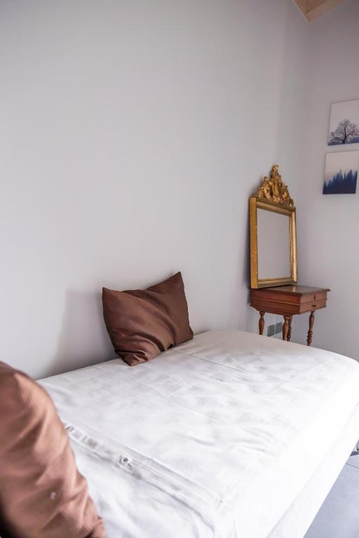 Postel nebo postele na pokoji v ubytování Monte Moro Gavi B&B