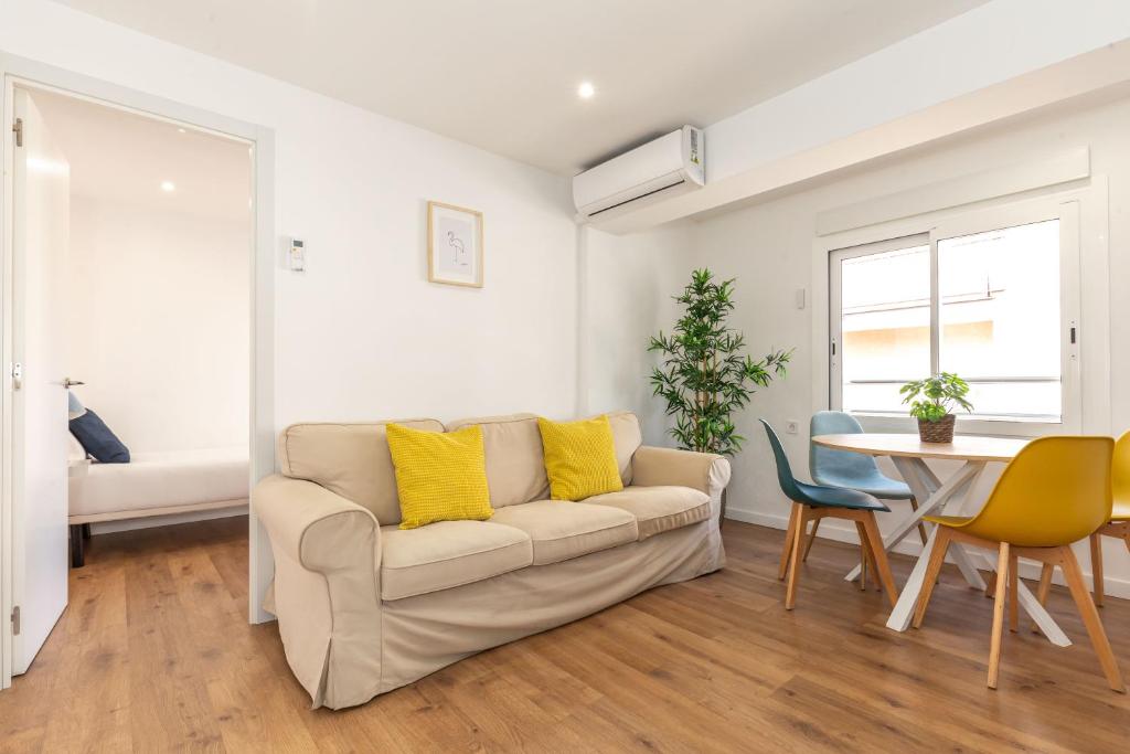 Posezení v ubytování Picasso Suites Cornellá