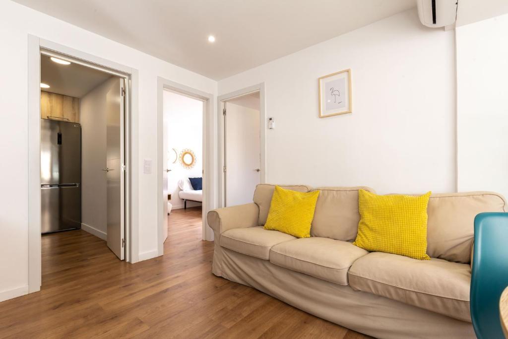 Posezení v ubytování Picasso Suites Cornellá