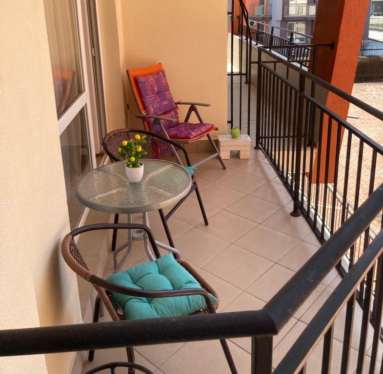 Balkón nebo terasa v ubytování Apartment Nani -Sunny beach