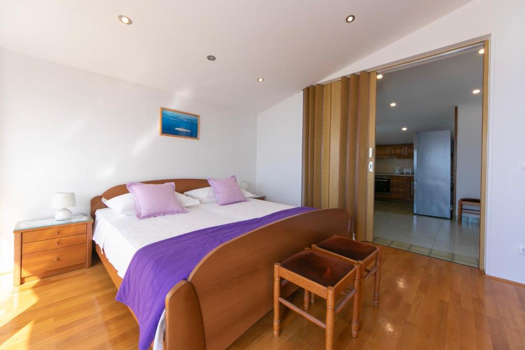 Postel nebo postele na pokoji v ubytování Guest house Lenka