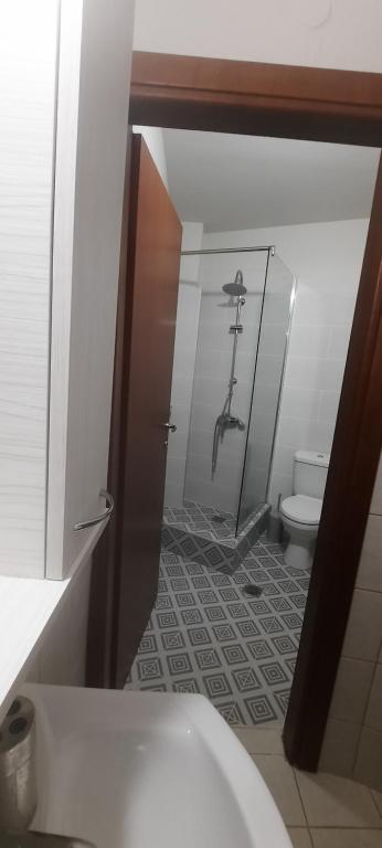 Koupelna v ubytování Studio Areti