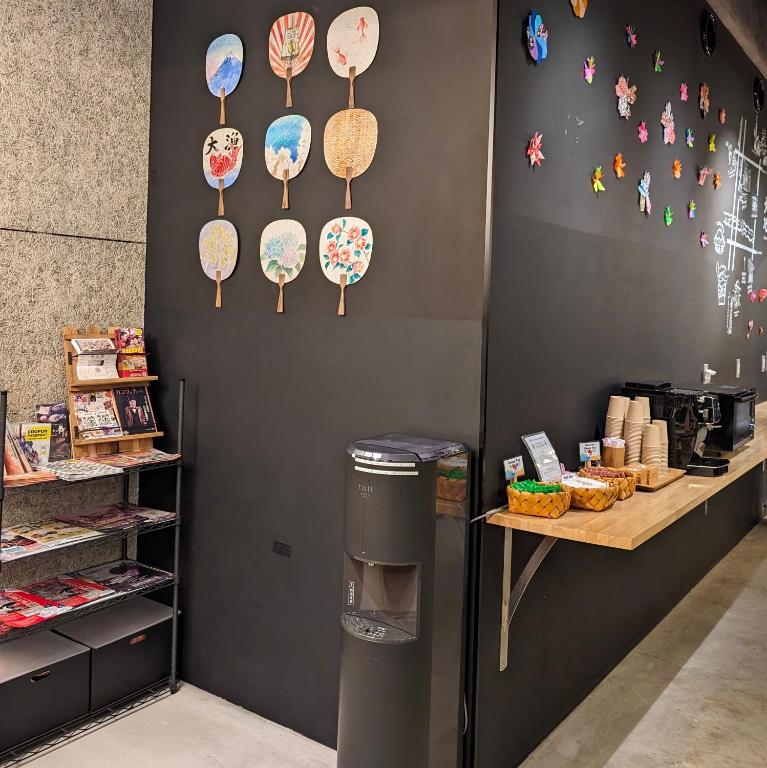 Kuchyň nebo kuchyňský kout v ubytování Kamon Hotel Namba