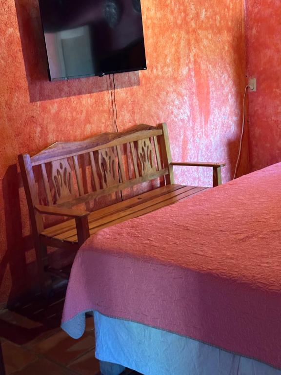 Postel nebo postele na pokoji v ubytování Hotel del Pozo