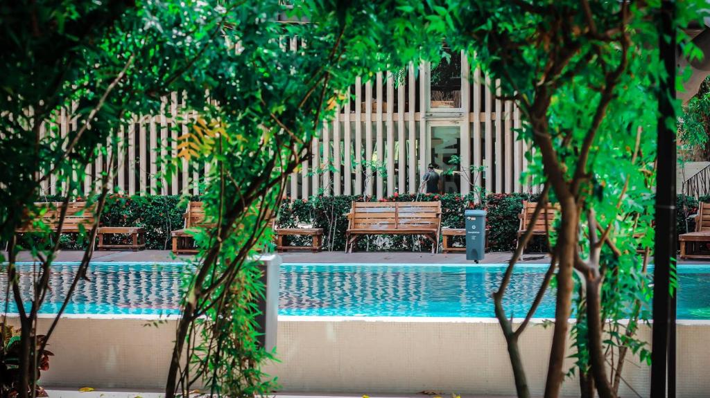 Piscina di Courtyard by Marriott Tuxpan Veracruz o nelle vicinanze