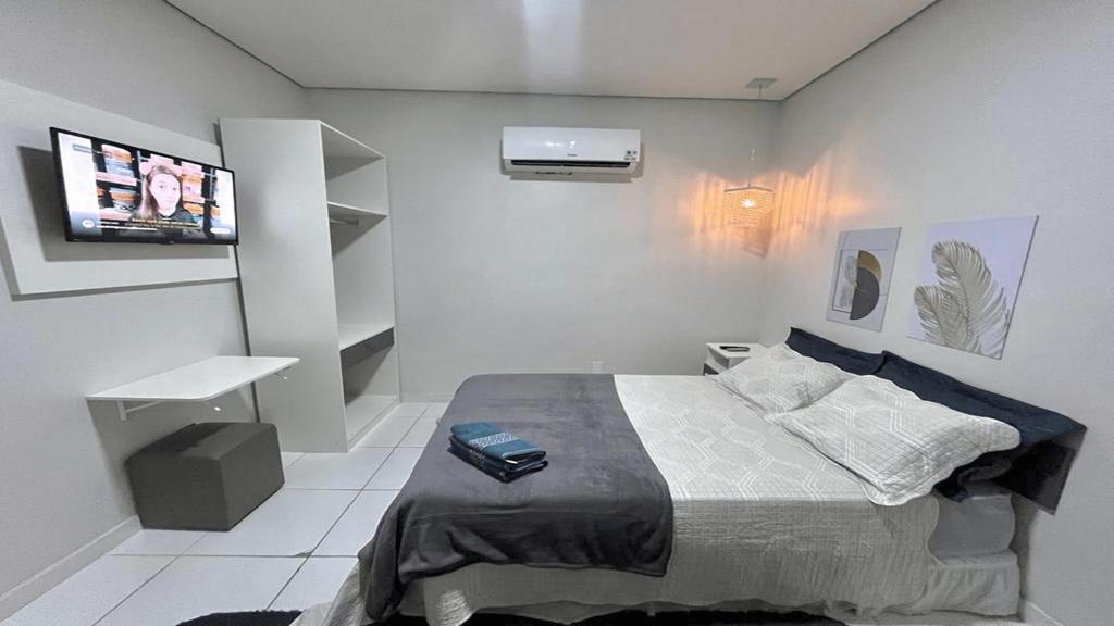 Postel nebo postele na pokoji v ubytování Hotel Manaus - Dom Pedro
