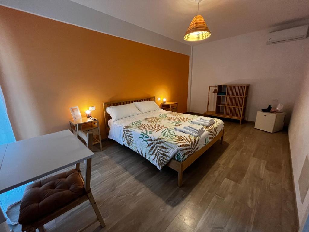 Łóżko lub łóżka w pokoju w obiekcie Agriturismo La Costa dei Trabocchi