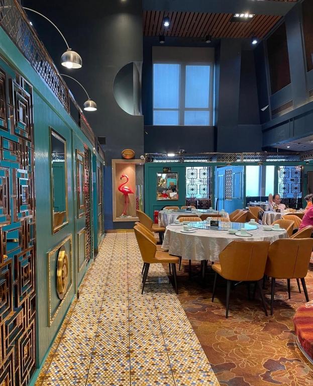 Restaurace v ubytování HT Legend Hotel Changgang Metro Station Exit F -Direct to Canton Fair