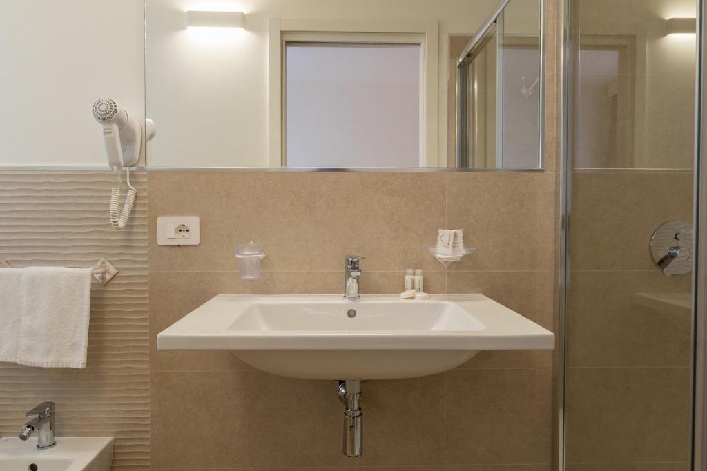 Koupelna v ubytování Landlord