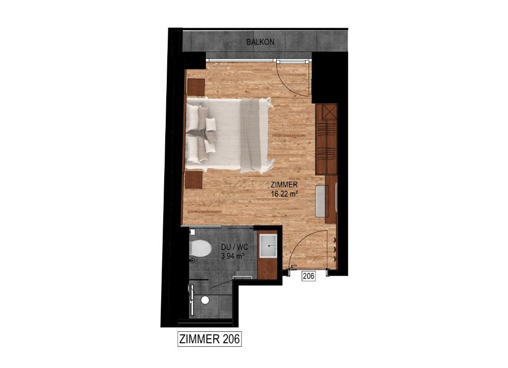 Plán poschodí v ubytovaní Gletscherblick B&B