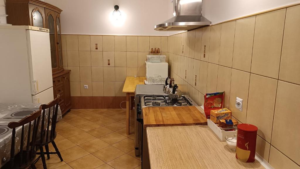 Kuchyň nebo kuchyňský kout v ubytování Agroturystyka STANICA