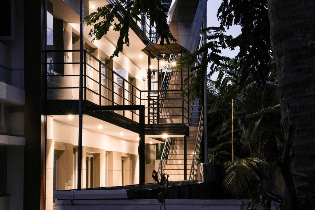 Balkón nebo terasa v ubytování Asian Nest Serviced Apartments