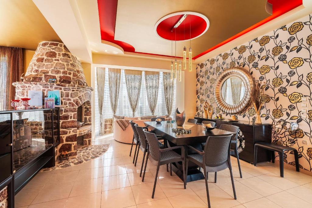 Posezení v ubytování Paramithia Villa