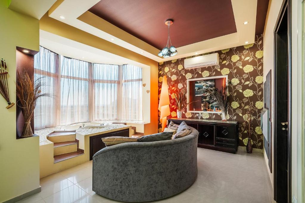 Posezení v ubytování Paramithia Villa