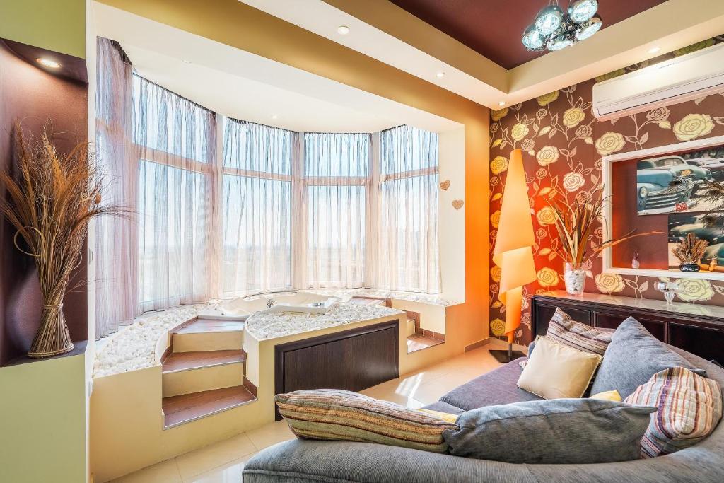 Posezení v ubytování Paramithia Villa