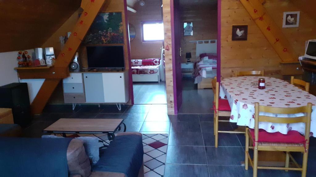 Postelja oz. postelje v sobi nastanitve gite du sapin vert