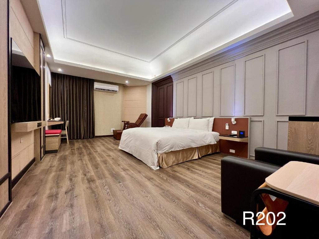 Postel nebo postele na pokoji v ubytování Cigar Motel