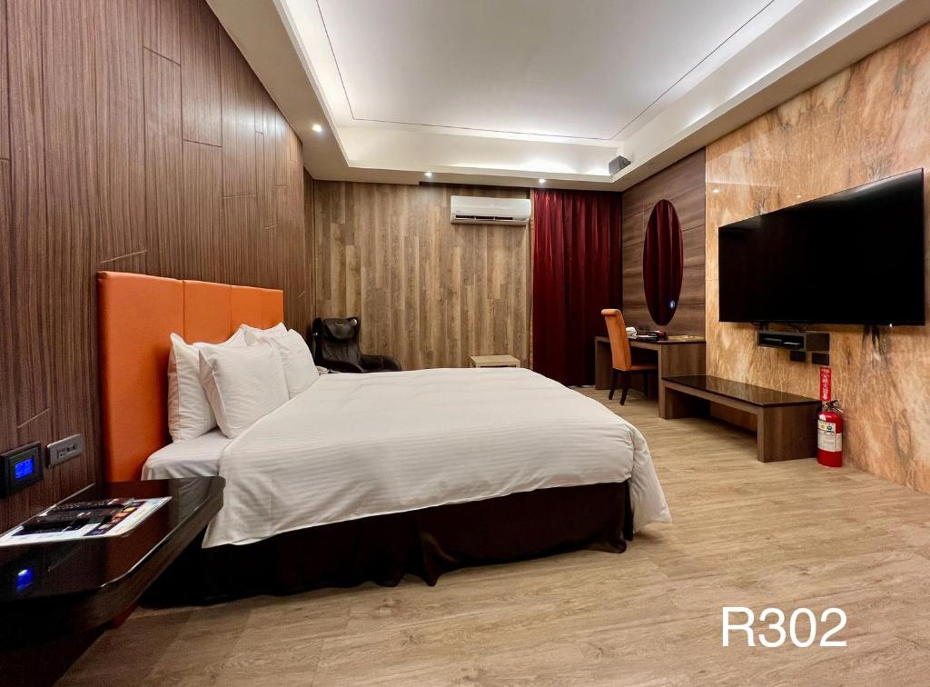TV a/nebo společenská místnost v ubytování Cigar Motel