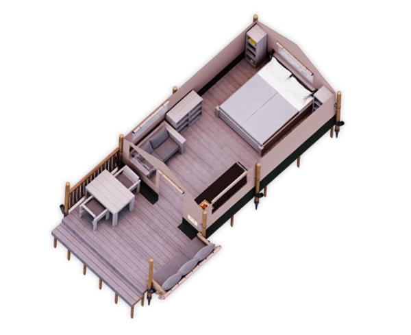 Půdorys ubytování La Noguera Camping