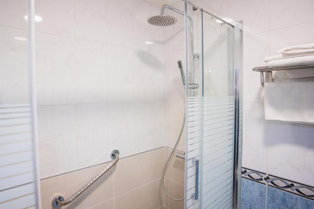 Koupelna v ubytování Hotel Portonovo