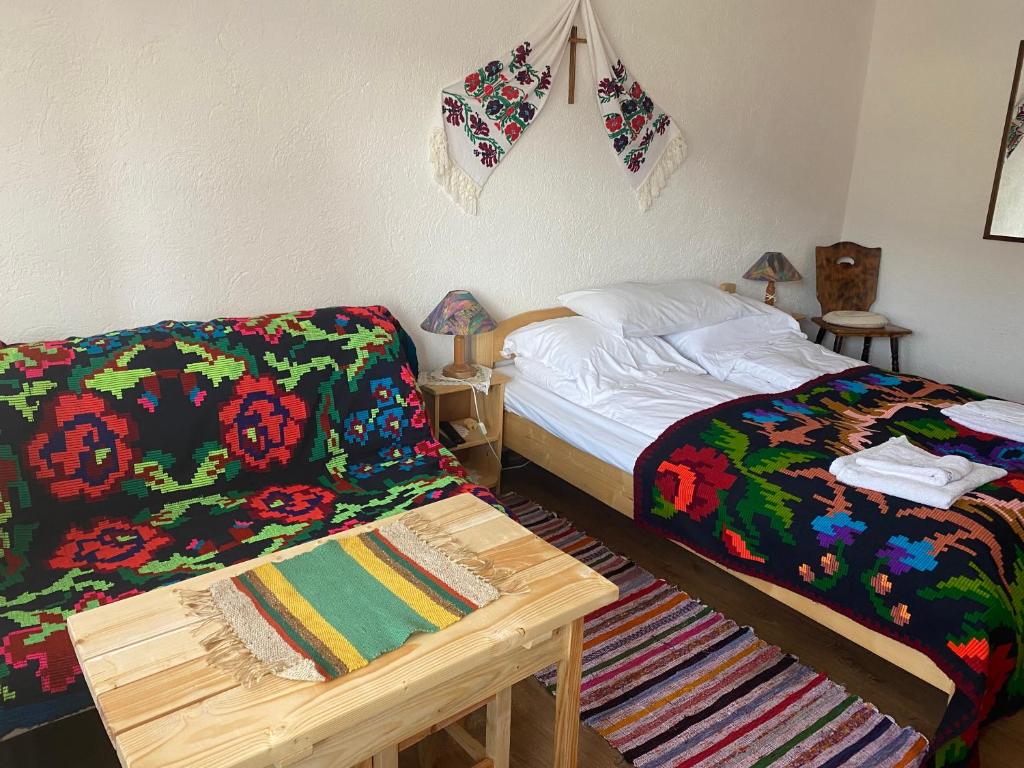 Postel nebo postele na pokoji v ubytování Casa Teodora