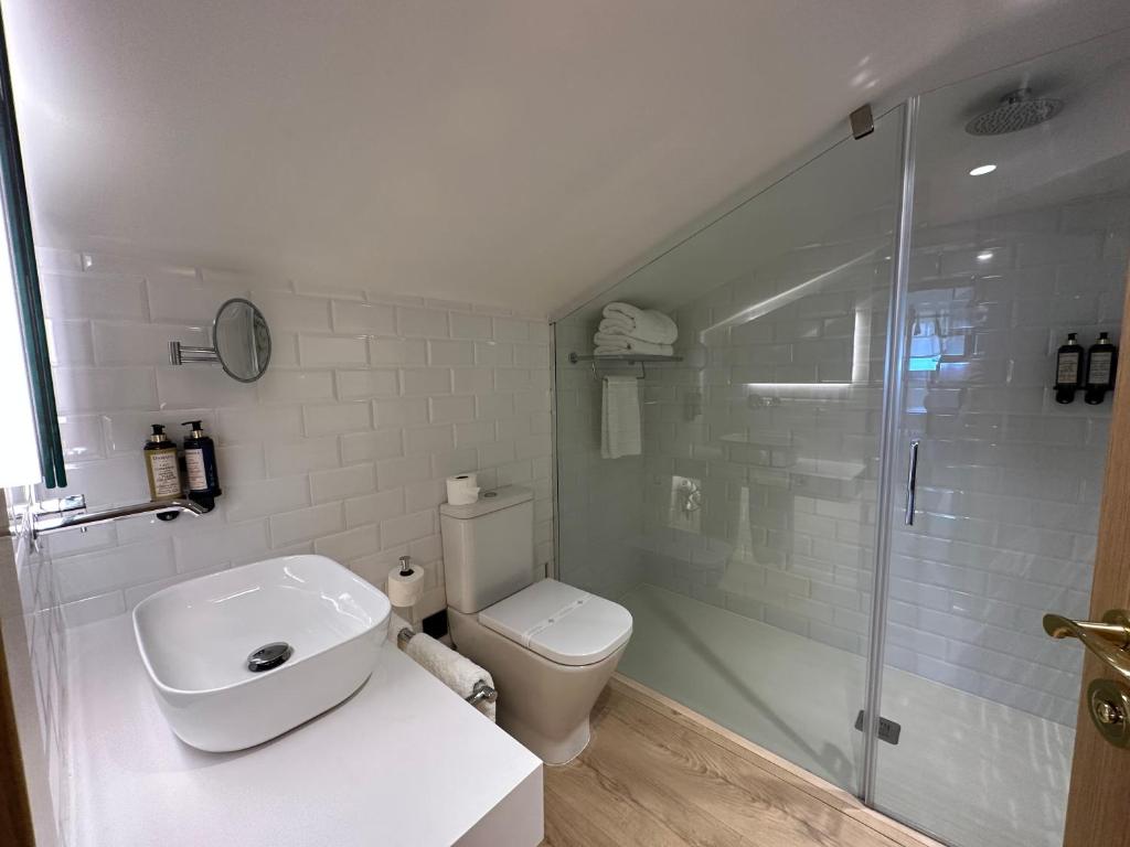 Ванная комната в Hotel El Rosal de Cudillero