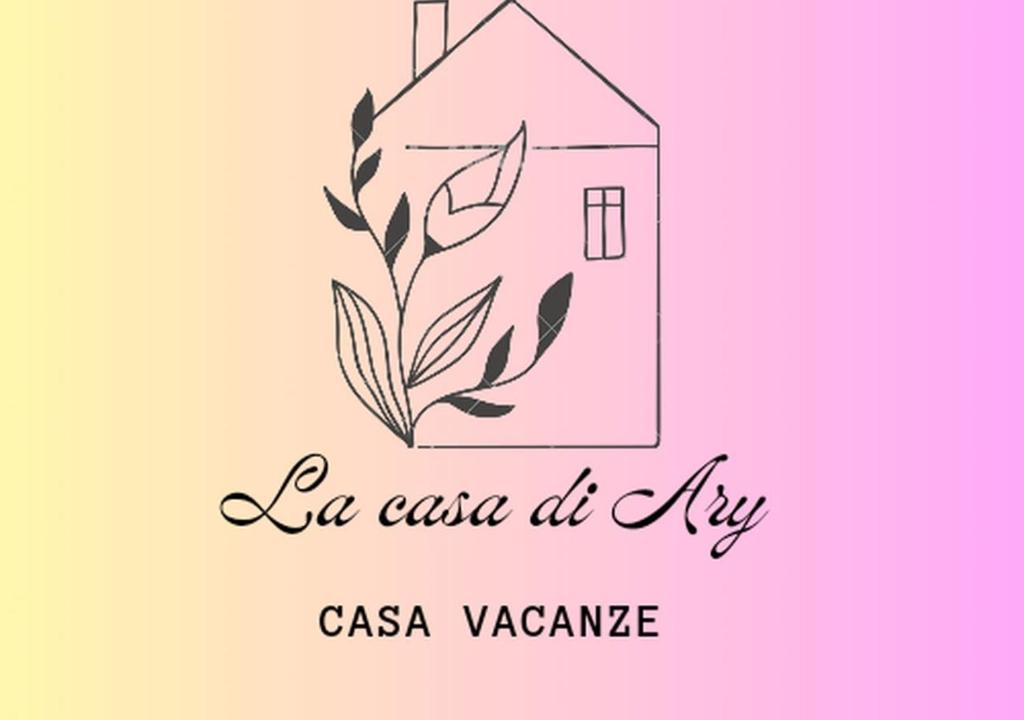 a drawing of a house with the words la casa valanca at La Casa di Ary in Cisterna di Latina