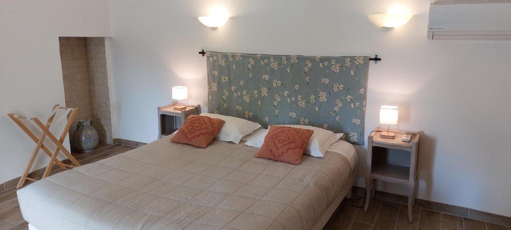 Postel nebo postele na pokoji v ubytování Bastide Sainte Agnès
