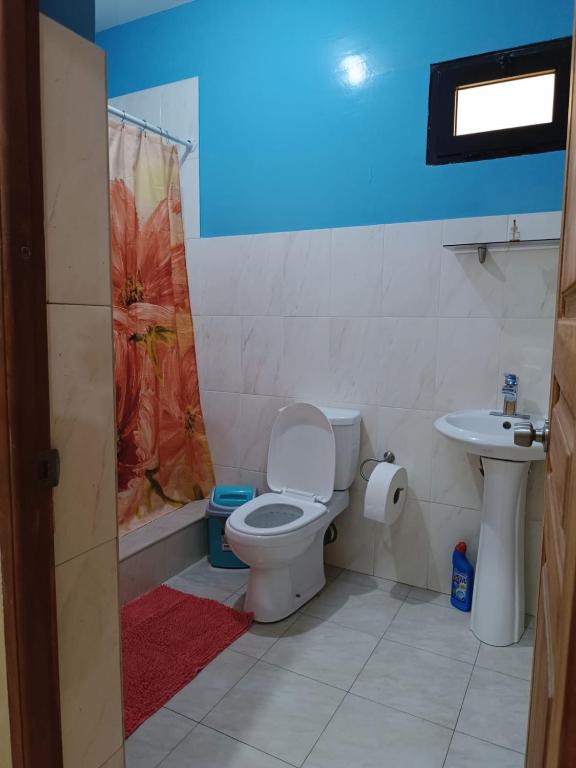 Koupelna v ubytování Pensão Dona Fica