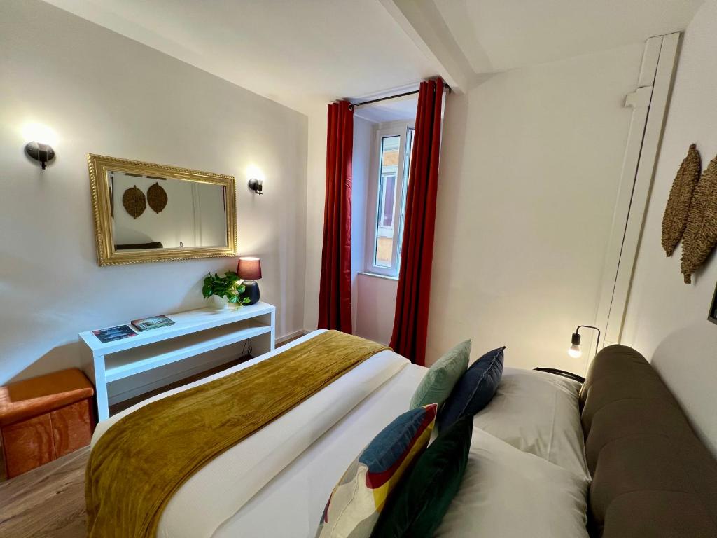 Posteľ alebo postele v izbe v ubytovaní Charming Navona