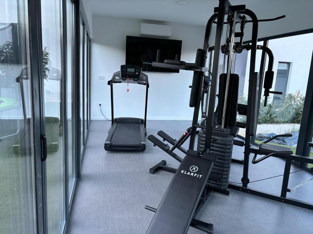 Fitness centrum a/nebo fitness zařízení v ubytování Villa Magic sky I