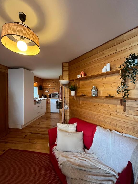 Kuchyň nebo kuchyňský kout v ubytování Chalet des Myrtilles - chalet cosy avec vue