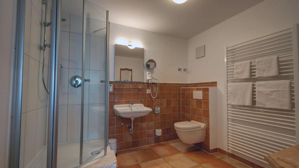 Koupelna v ubytování Hotel Gasthof Rössle