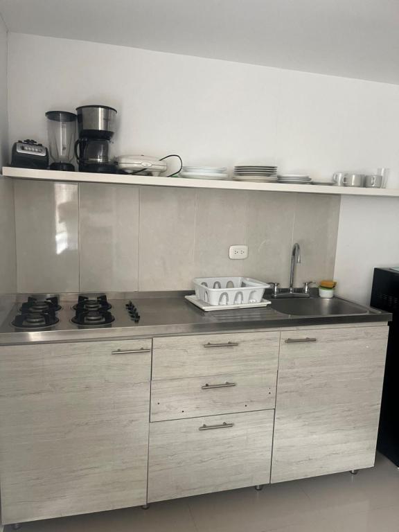 Kuchyň nebo kuchyňský kout v ubytování Villa San Miguel