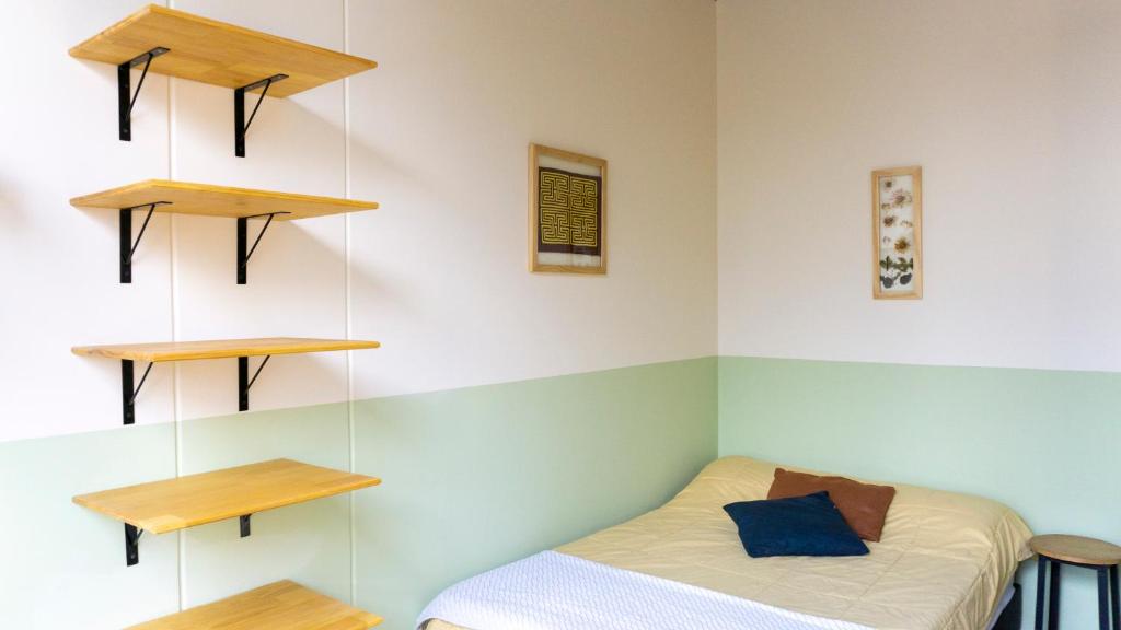 Postel nebo postele na pokoji v ubytování Selva House