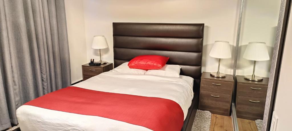 Postel nebo postele na pokoji v ubytování Mountain View Hope Motel