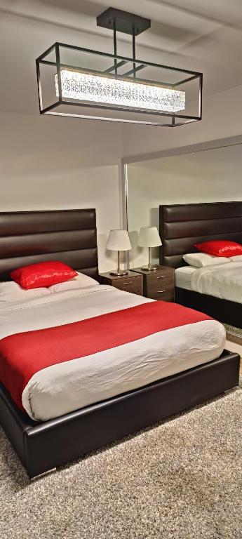 Postel nebo postele na pokoji v ubytování Mountain View Hope Motel