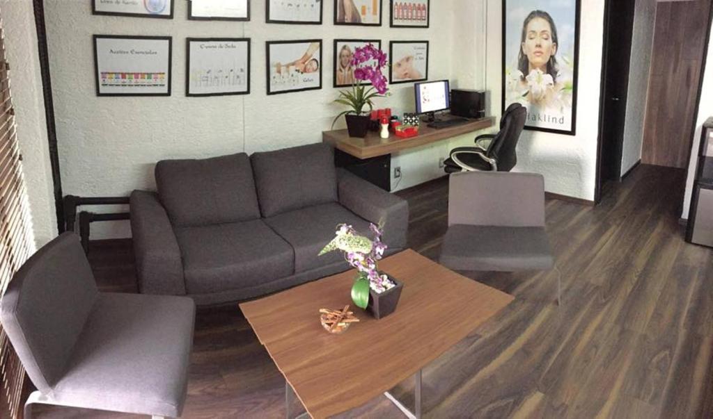 Posezení v ubytování Aurora Suites