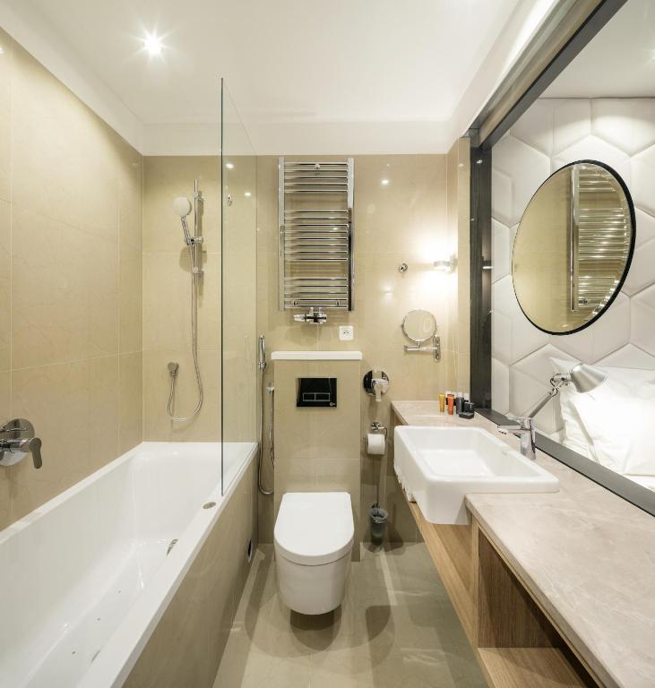 Koupelna v ubytování Pytloun Grand Hotel Imperial