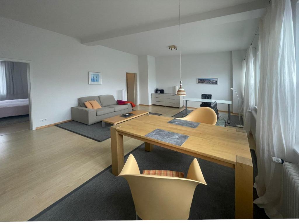 Χώρος καθιστικού στο Komfortables Ferienapartment in Oldenburg