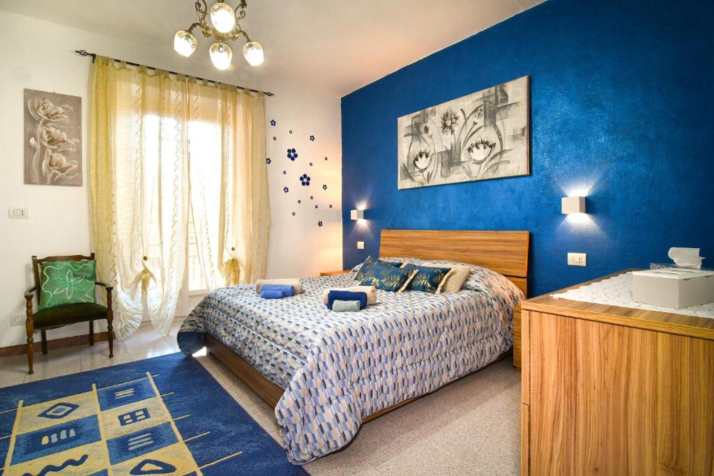 Krevet ili kreveti u jedinici u objektu Nel blu dipinto di blu