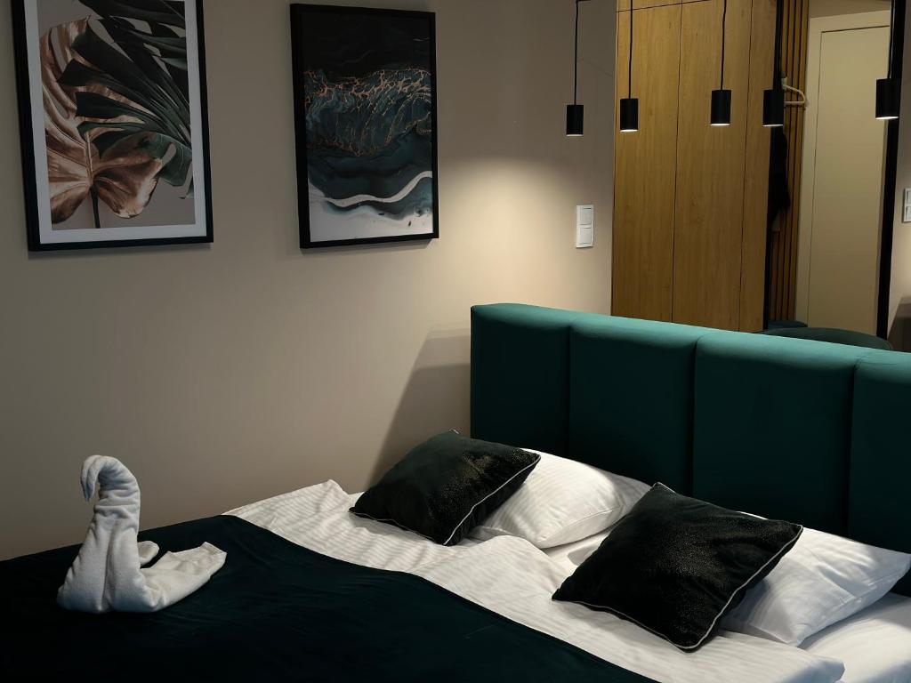 Posteľ alebo postele v izbe v ubytovaní Tauron Arena Apartment with Garage - Kraków Lema