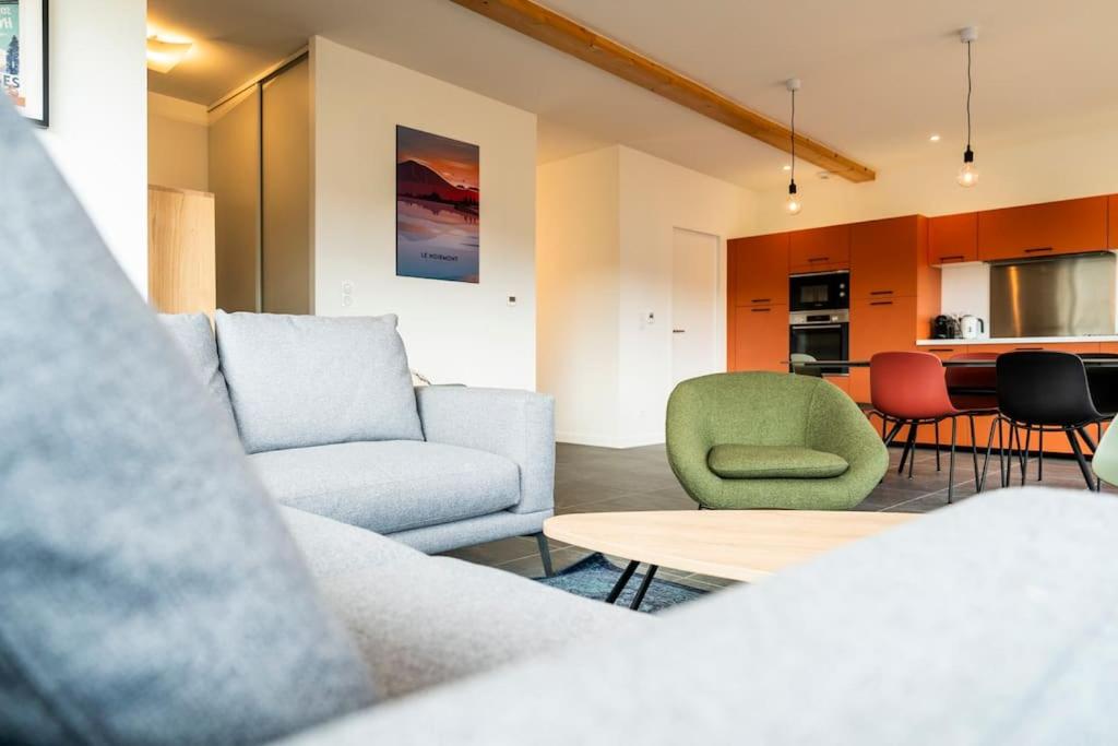 Posezení v ubytování Les Terrasses du Noirmont 1